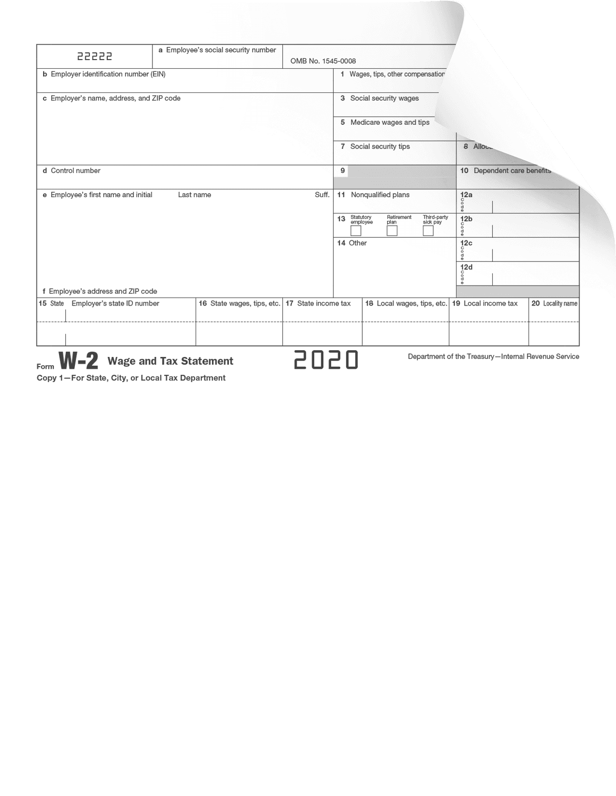 W-2 Form Fillable Printable Downloadable 2023 Instructions, 56% OFF